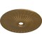 Ekena Millwork Galveston Ceiling Medallion (Fits Canopies up to 4 3/4"), 36 5/8"OD x 3 5/8"ID x 2 3/8"P, Pale Gold CM36GLPAS - alternate 4